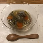 鰻はし本 - 妙高ゆきえびとじゅんさいの冷椀