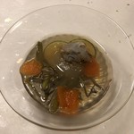 鰻はし本 - 妙高ゆきえびとじゅんさいの冷椀