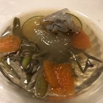 鰻はし本 - 妙高ゆきえびとじゅんさいの冷椀