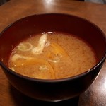 串揚げ 風の音 - 具だくさんの味噌汁