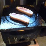 牛かつ もと村 - コンロでお好みの焼き加減に