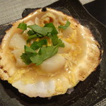 禅紫 - ホタテ貝柱玉子とじ