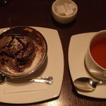 和光 CHOCOLATE SALON - ムースショコラ（紅茶or珈琲セット）1,365円。