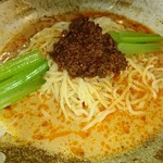 Yoshijirou Ramen - 冷やし担々麺！辛さ・痺れ控えめ、麺もよく締まってます。
                        うましっ！