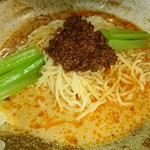 よしじろうラーメン - 冷やし担々麺！辛さ・痺れ控えめ、麺もよく締まってます。
            うましっ！