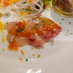 フレンチ&イタリアン ピッコロレガーロ - ヒラマサの梅肉と大葉のガスパチョソース