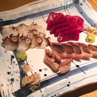 味のなかむら - おまかせ3点刺身盛り合わせ