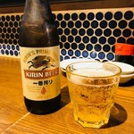 Niku zushi - 瓶ビールで乾杯！