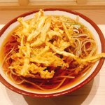 そばの神田東一屋 - 2018年6月。ゴボウかき揚げそば380円。