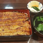 うなぎ 魚政 - 坂東太郎 特上 6,880円、肝吸い 210円