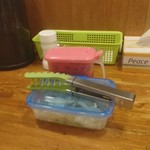 しまや - キャベツの漬物と福神漬け