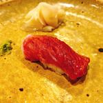 うを徳 - 佐渡本鮪大トロの握り