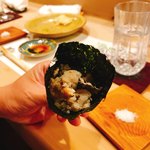 うを徳 - 四万十川鮎の手巻き