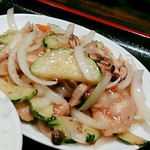 珉珉 - ランチ。A　夏野菜と豚肉のXO 醤炒め