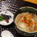 馳走菴 ひじり - 桜海老と京筍のあんかけ　焼きおむすび