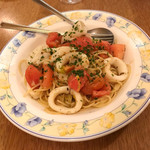 ピッコロヂヂ - ヤリイカとフレッシュトマトのスパゲッティ