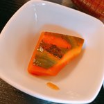Okamura - かぼちゃの煮物。味が染み込んでて美味。