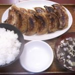餃子の本州 - W餃子定食　８００円
