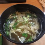 とんかつ春 - 具沢山なお味噌汁