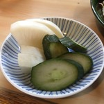とんかつ春 - 自家製のぬか漬け