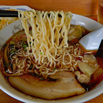ひろし食堂 - 細縮れ麺