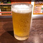 いきなりステーキ - グラスビール 270円。