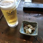 Hokkai Aburiyaki Ungasouko - ビールとお通し