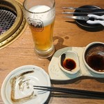 大衆肉酒場 こだわり米 匠 - 先ずは生ビールで乾杯