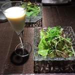 スープとサラダ