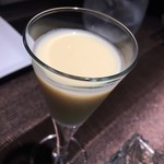 レストラン キモト - 冷製コーンスープ 自然な甘みと粒感が美味