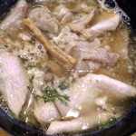 ラーメン 坊也哲 - 豚盛そば（つけ汁）