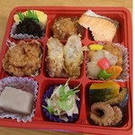 Bimisaisai Tsutaya - 仕出し・会議用弁当1100円。ご飯セットで、白米、五穀米、きのこご飯から選べます。