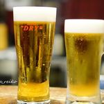 地鶏屋ごくう　華 - 生ビール