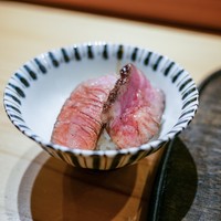 肉割烹 上 - ☆ハラミ、ランプ、サーロインのステーキ