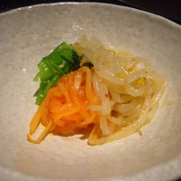焼肉 大河 - 小鉢（人参、もやし、青菜）