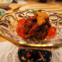 焼肉エクセレント 銀座店 - 五味子茶ゼリーと炙り牛肉の相性は抜群