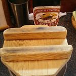 烈志笑魚油 麺香房 三く - つけ麺 (平麺道産) 830円 2018年06月