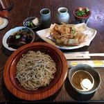 小海老のかき揚天ざる　¥1650