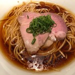 麺屋一燈 - 7周年記念限定ラーメン「ムール貝のファイヤーラーメン（生姜の出汁炊き込みご飯添え）」