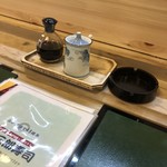 Saburouzushi - 醤油、ガラスの方が辛口。