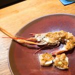 中国菜 火ノ鳥 - アカザ海老  帆立の蒸し物