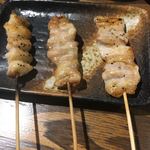 炭火焼鳥 やまむら - ぼんちり、はらみ、豚バラ