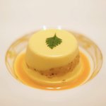 88069685 - ランチコース 4289円 の魚貝のムース オマール海老味噌ソース