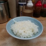 横浜ラーメン 武蔵家  - 平成30年6月22日の中ライス