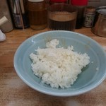 横浜ラーメン 武蔵家  - お代わりの小ライス