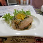 トリワイン ＰＩＫＯＳＨＨＨＵ - 鶏ささみのお造りマリネ パッションフルーツの香り