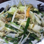 鶴亀 - 肉野菜炒め 450円(税込)(2018年3月23日撮影)