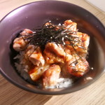 Yakitori (grilled chicken skewers) bowl