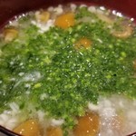 鮨匠 のむら - ◯お味噌汁
      飲んで食べてですが、お味噌汁を頂くといつもホッとします。