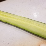 鮨匠 のむら - 〆の口直し、夏は胡瓜にカボス果汁を加え爽やかに